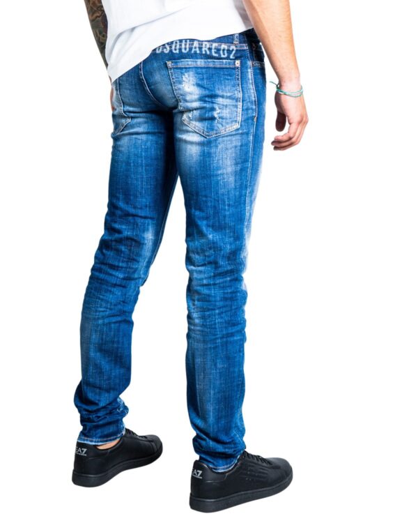 Jeans slim Dsquared2 STAMPA LOGO RETRO Denim scuro - Foto 3