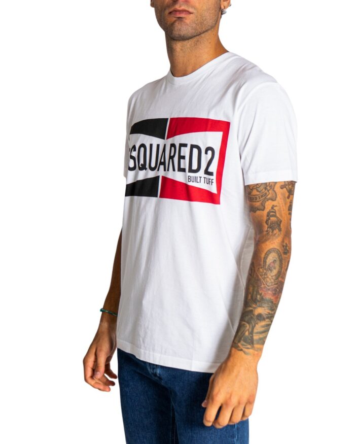 T-shirt Dsquared2 LOGO CENTRALE Bianco – 76701