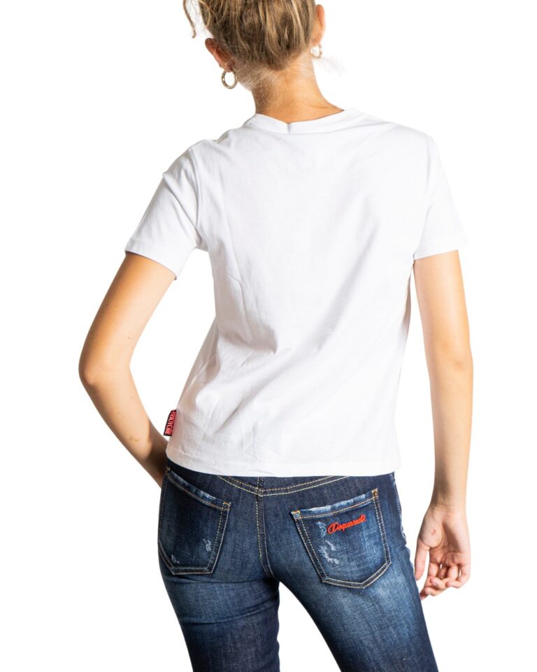 T-shirt Versace Jeans Couture LOGO FLUO Bianco - Foto 2