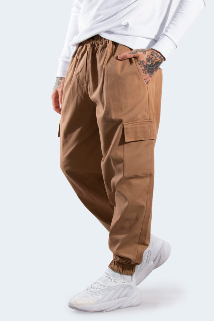 Pantaloni con cavallo basso Hydra Clothing CARGO Beige scuro – 77503