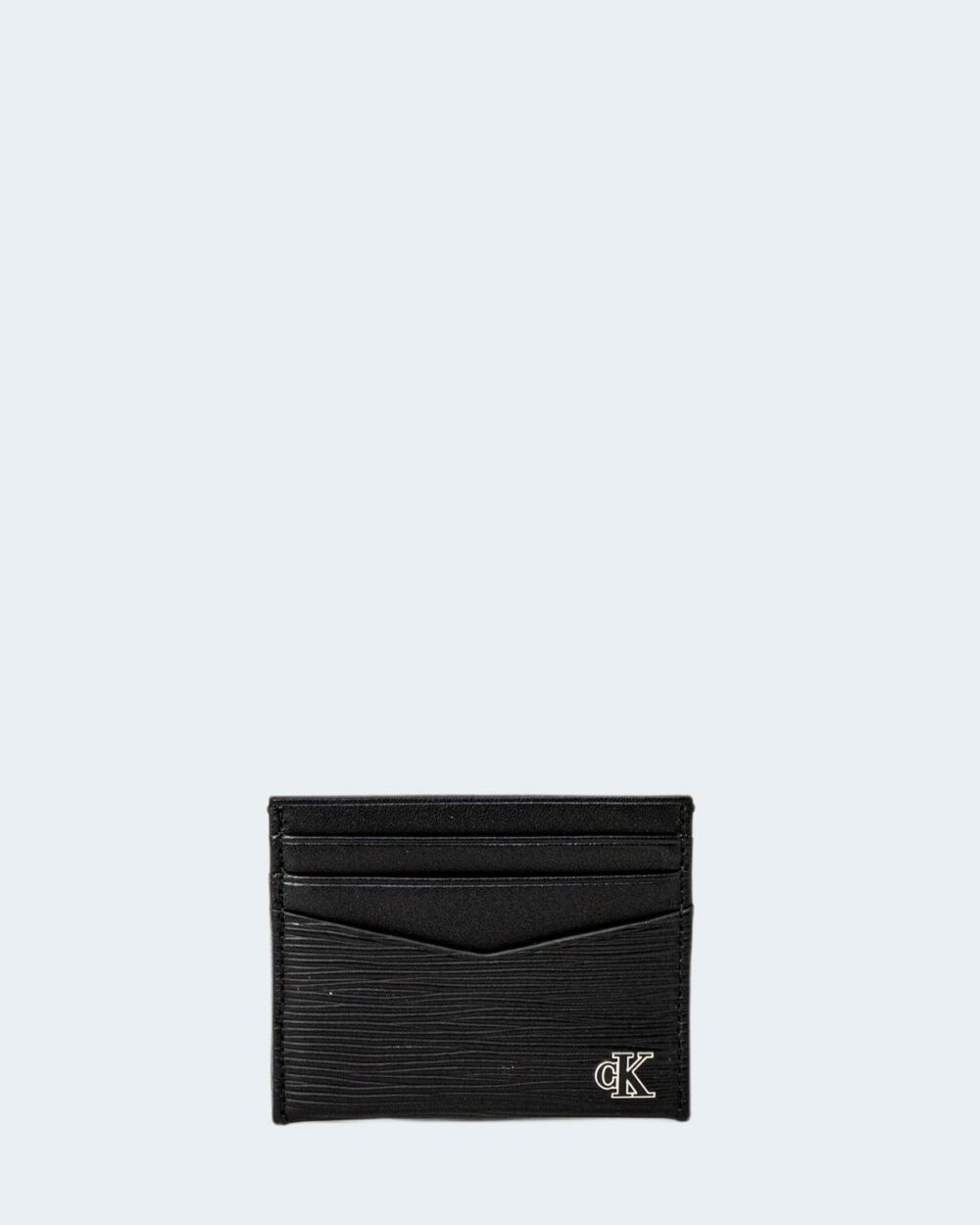 Portacarte Calvin Klein ENAMEL PLAQUE CARDCASE 6CC Nero - Foto 1