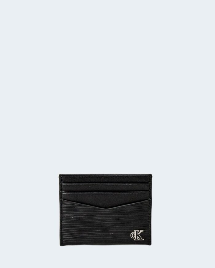 Portacarte Calvin Klein ENAMEL PLAQUE CARDCASE 6CC Nero – 77521
