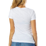 T-shirt Calvin Klein Jeans CK EMBROIDERY SLIM TEE Bianco - Foto 3