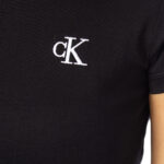 T-shirt Calvin Klein Jeans CK EMBROIDERY SLIM TEE Nero - Foto 3