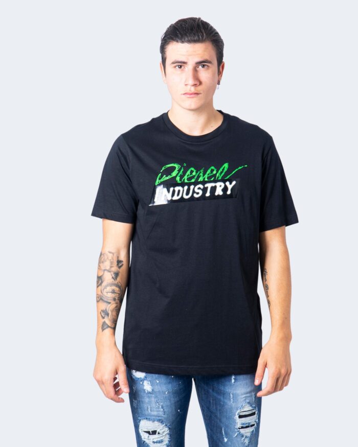 T-shirt Diesel STAMPA INDUSTRY Nero – 58554