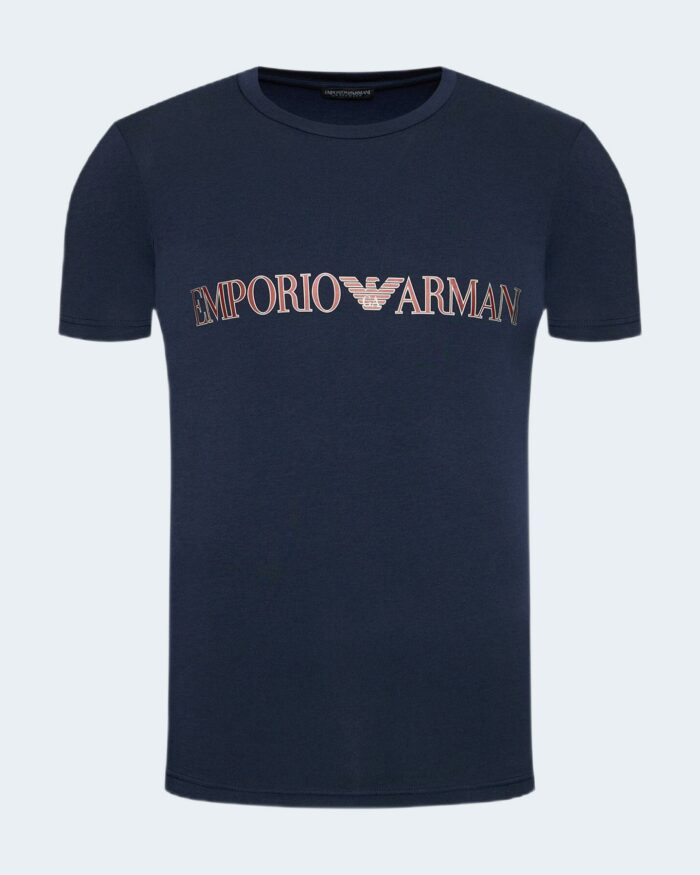 T-shirt intimo Emporio Armani Underwear MAN KNITTED LOUNGEWEAR Blue scuro – 78688