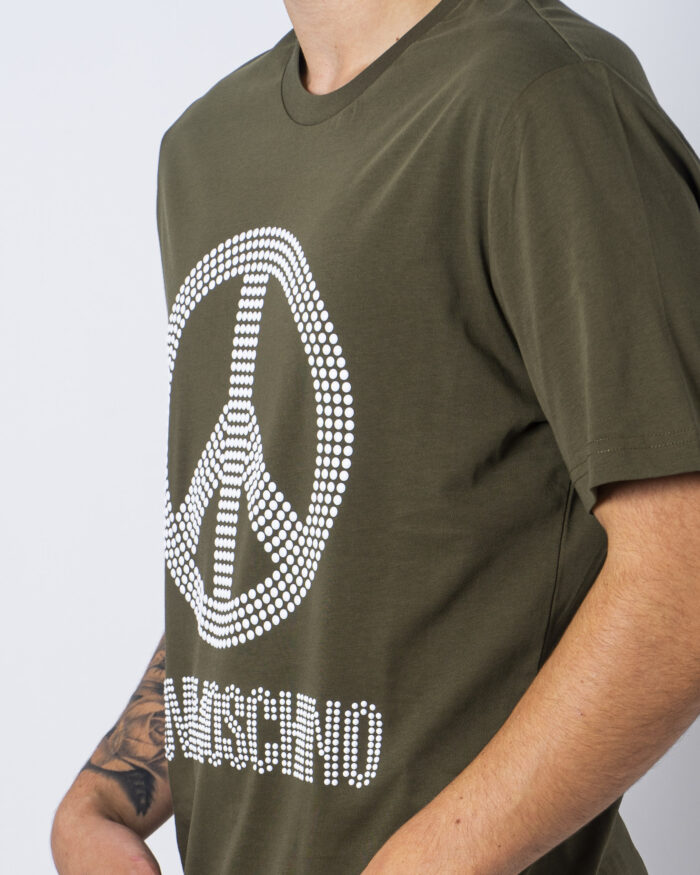 T-shirt Love Moschino STAMPA PACE Verde – 56221