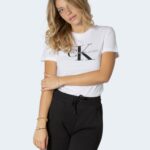 T-shirt Calvin Klein Jeans CORE MONOGRAM LOGO REGULAR FIT T Bianco - Foto 2