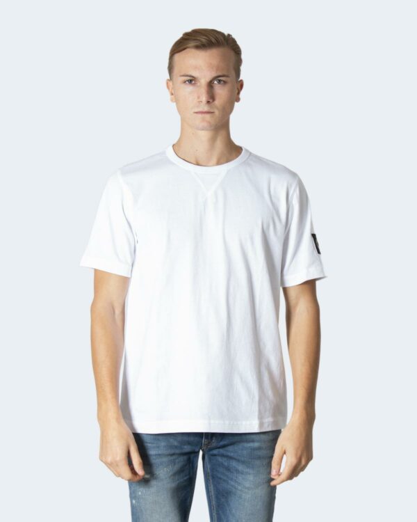 T-shirt Calvin Klein Jeans MONOGRAM SLEEVE Bianco - Foto 1
