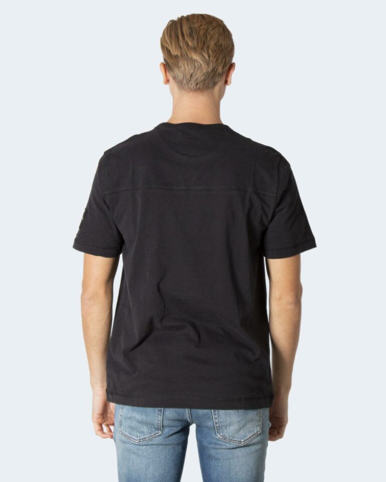 T-shirt Calvin Klein Jeans MONOGRAM SLEEVE Nero - Foto 4