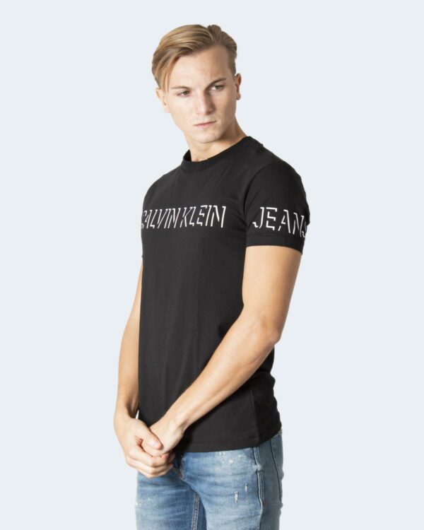 T-shirt Calvin Klein Jeans SHADOW LOGO Nero - Foto 1