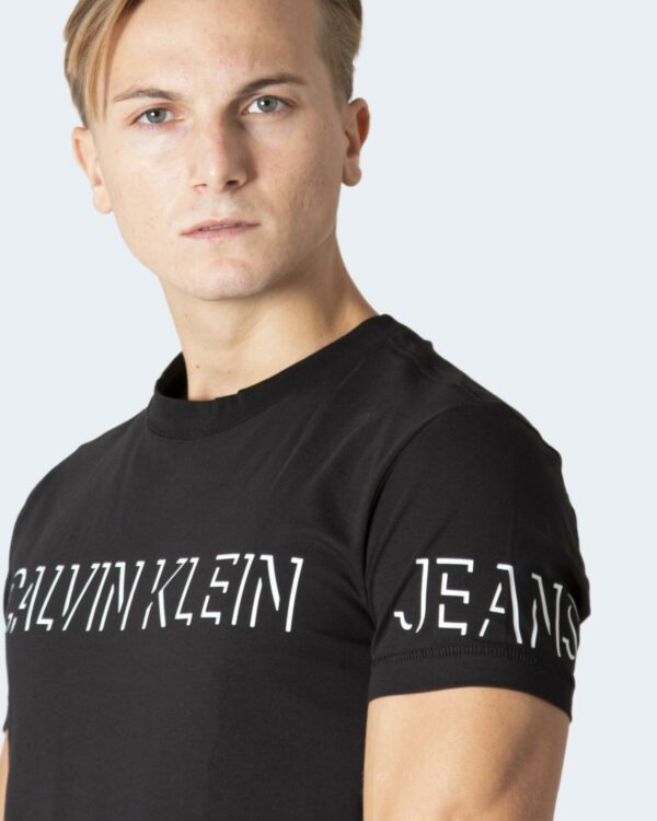 T-shirt Calvin Klein Jeans SHADOW LOGO Nero - Foto 2