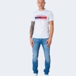 T-shirt Tommy Hilfiger Jeans TJM FLAG TOMMY TEE DM0DM09717 Bianco - Foto 2