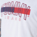 T-shirt Tommy Hilfiger Jeans TJM FLAG TOMMY TEE DM0DM09717 Bianco - Foto 4