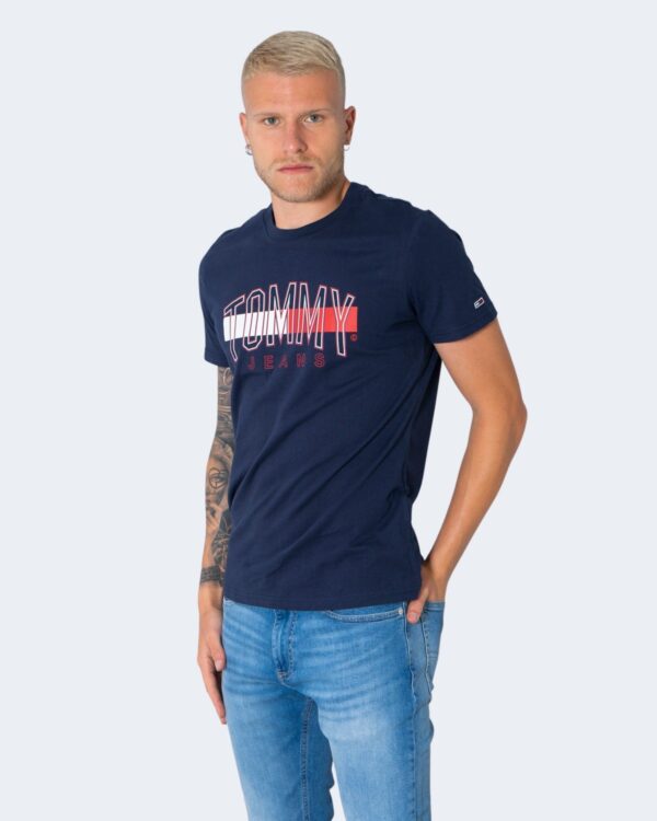 T-shirt Tommy Hilfiger Jeans TJM FLAG TOMMY TEE DM0DM09717 Blu - Foto 1