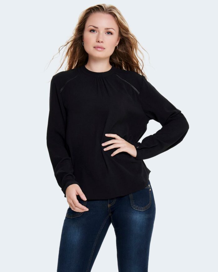 Bluse manica lunga Only ONLNEW MALLORY L/S BLOUSE SOLID WVN NOOS Nero – 80417
