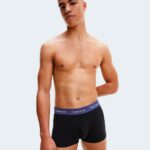 Boxer Calvin Klein Underwear LOW RISE TRUNK 3PK B Viola - Foto 3