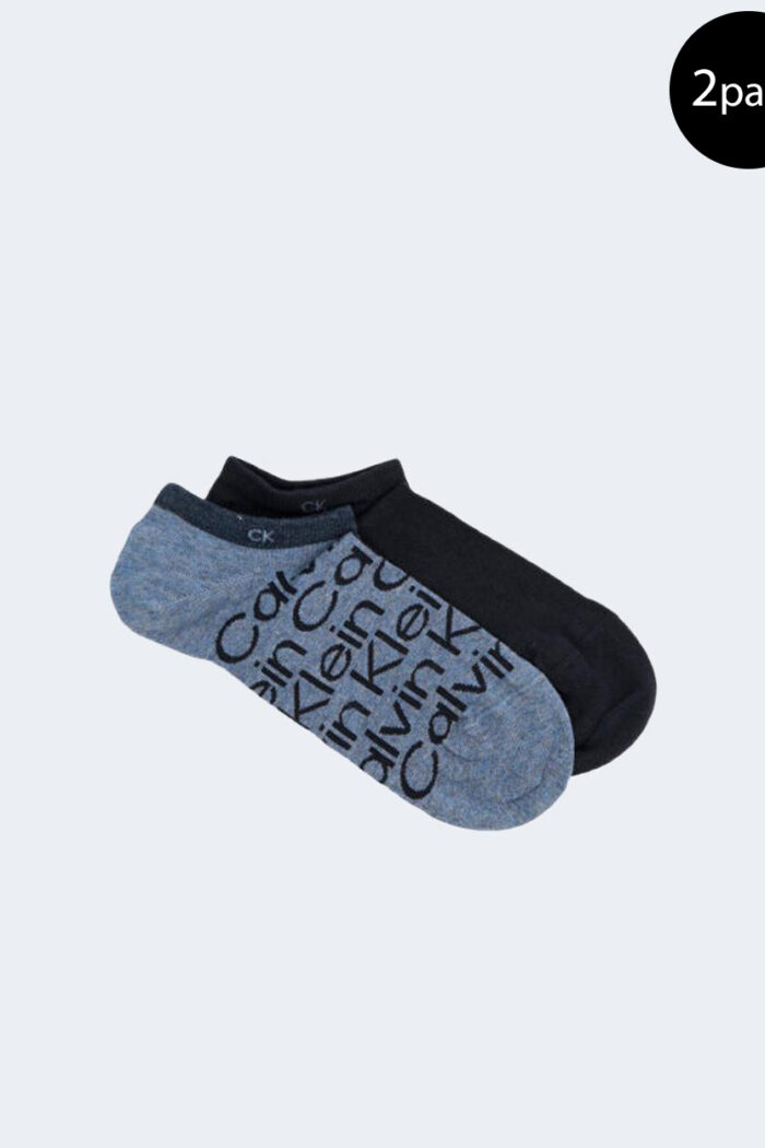 Calzini corti Calvin Klein SNEAKER 2P ALL OVER Denim
