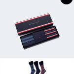 Calzini Lunghi Tommy Hilfiger TH MEN SOCK 3P GIFTBOX TOM Grigio - Foto 1