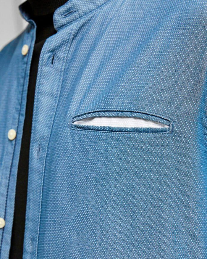Camicia manica lunga Selected SLIM TEXAS Blu Chiaro – 77741
