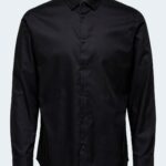 Camicia manica lunga Selected SLHSLIMNEW-MARK SHIRT LS B NOOS Nero - Foto 5