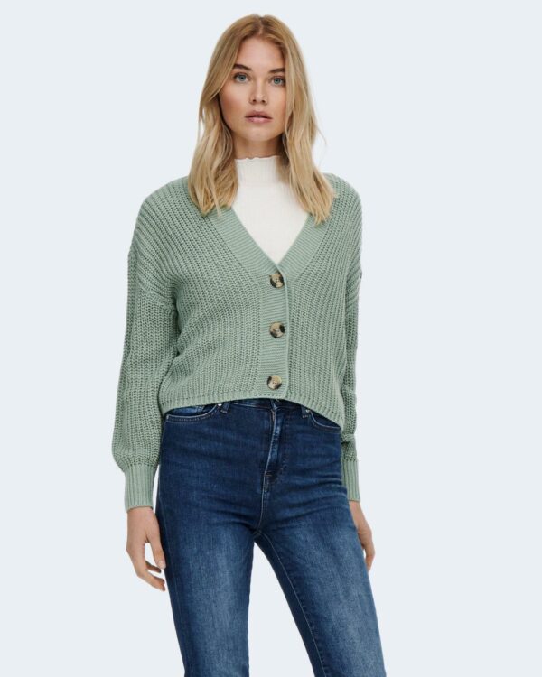 Cardigan Only ONLCAROLSPRING L/S KNT NOOS Verde - Foto 1