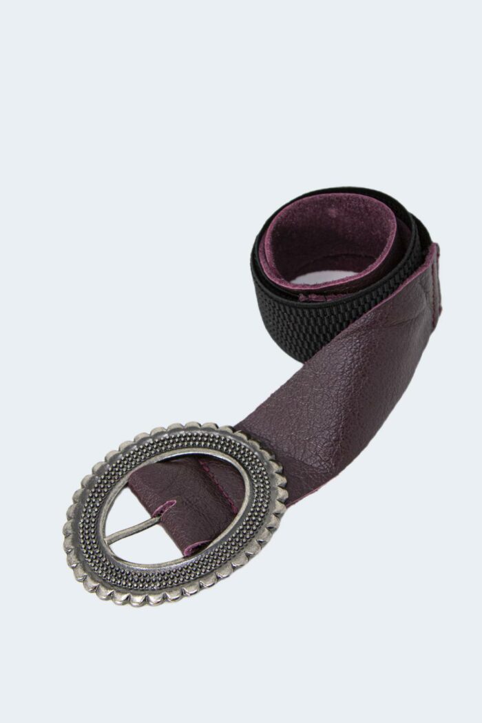 Cinta One.0 ELASTICA CON FIBBIA OVALE LAVORATA Bordeaux