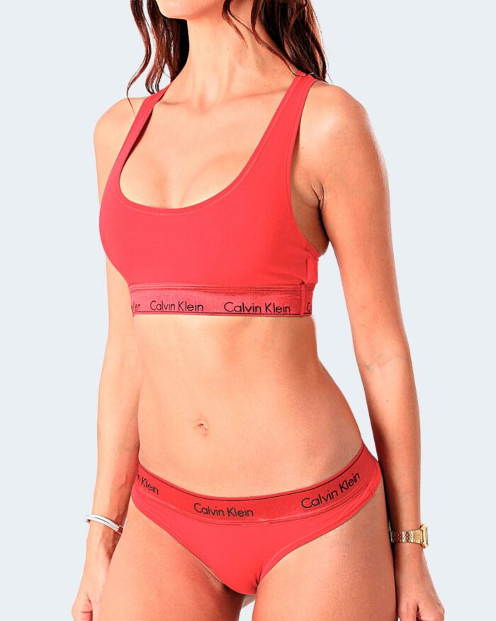 Completo intimo Calvin Klein Underwear UNLINED BRA SET RUSTIC Rosso – 81357