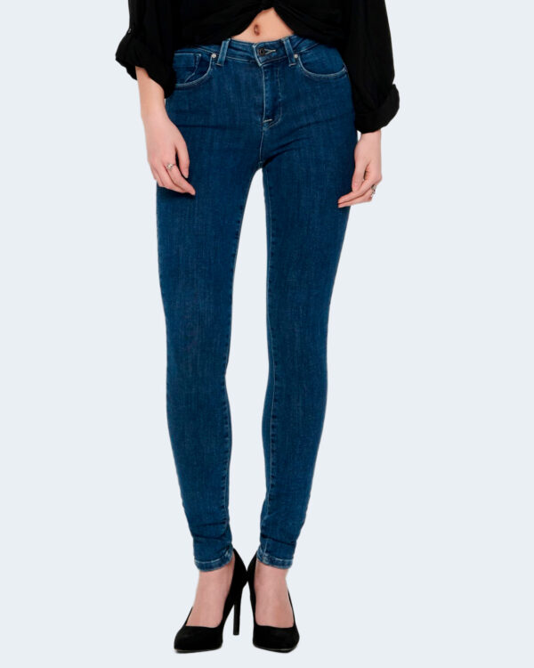 Jeans skinny Only ONLPOWER MID PUSHUP SK REA3223 NOOS Blue Denim Scuro - Foto 1