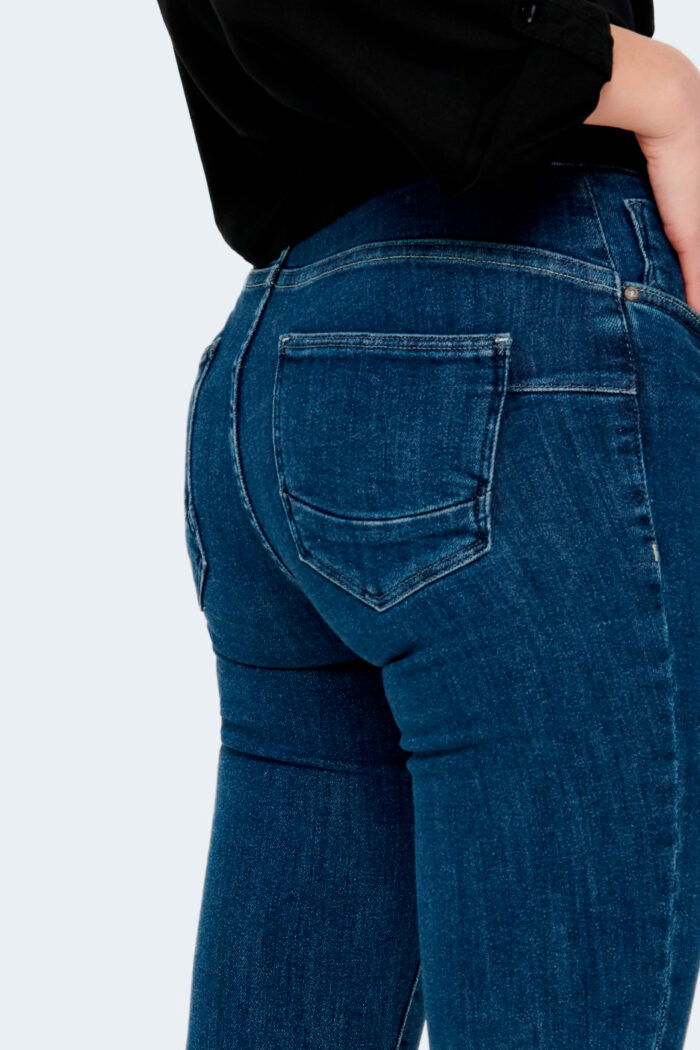 Jeans skinny Only NOOS – ONLPOWER MID PUSHUP SK REA3223 NOOS Blue Denim Scuro