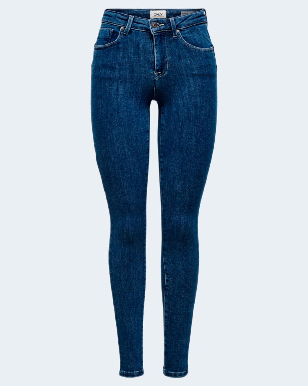 Jeans skinny Only ONLPOWER MID PUSHUP SK REA3223 NOOS Blue Denim Scuro - Foto 5