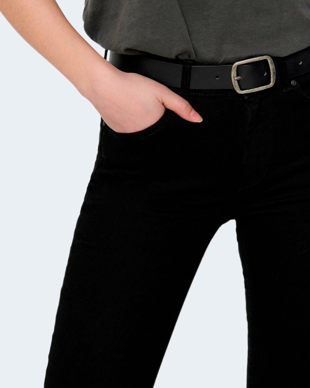 Jeans skinny Only NOOS - ONLBLUSH MID SK AK RAW REA2343 NOOS Nero - Foto 4