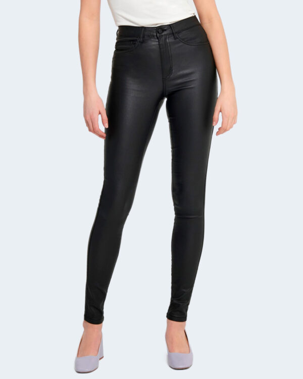 Jeans skinny Only ONLROYAL HW SK ROCK COATED PIM NOOS Nero - Foto 1