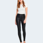 Jeans skinny Only ONLROYAL HW SK ROCK COATED PIM NOOS Nero - Foto 2