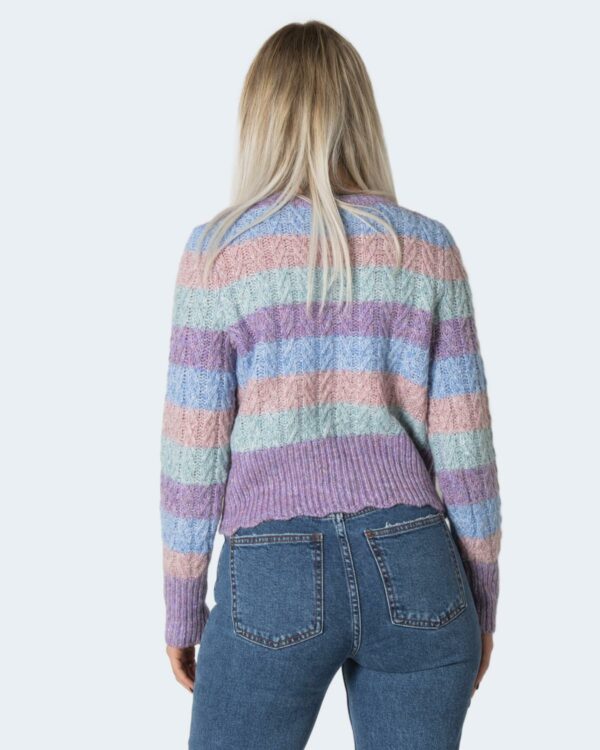 Maglia Only ONLMELLOW L/S PULLOVER BF KNT - 15244245 Viola - Foto 3