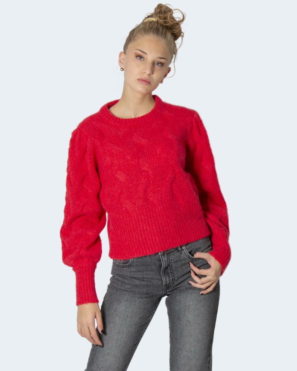 Maglione Only ONLTUNDRA LIFE Rosso - Foto 1