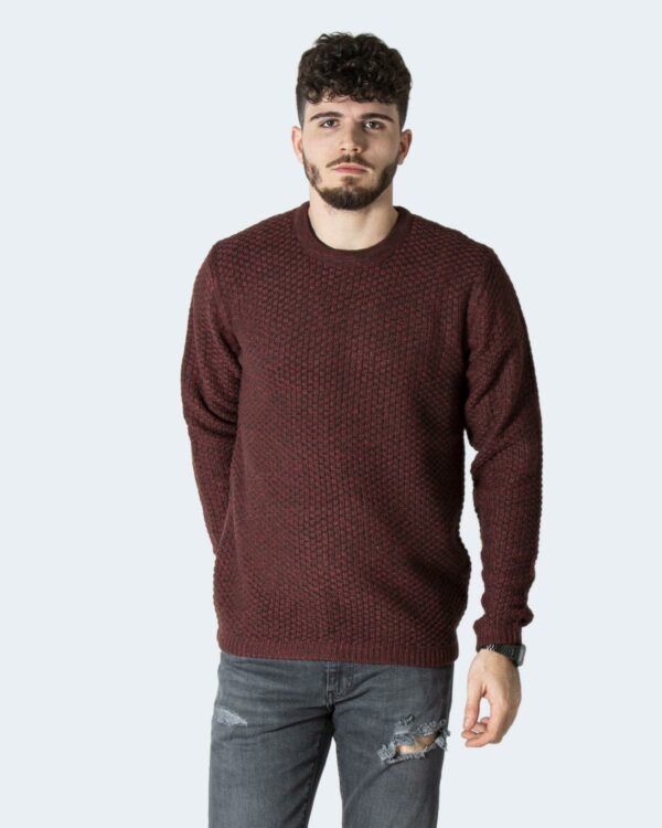 Maglione Only & Sons ONSLOCCER Bordeaux - Foto 2