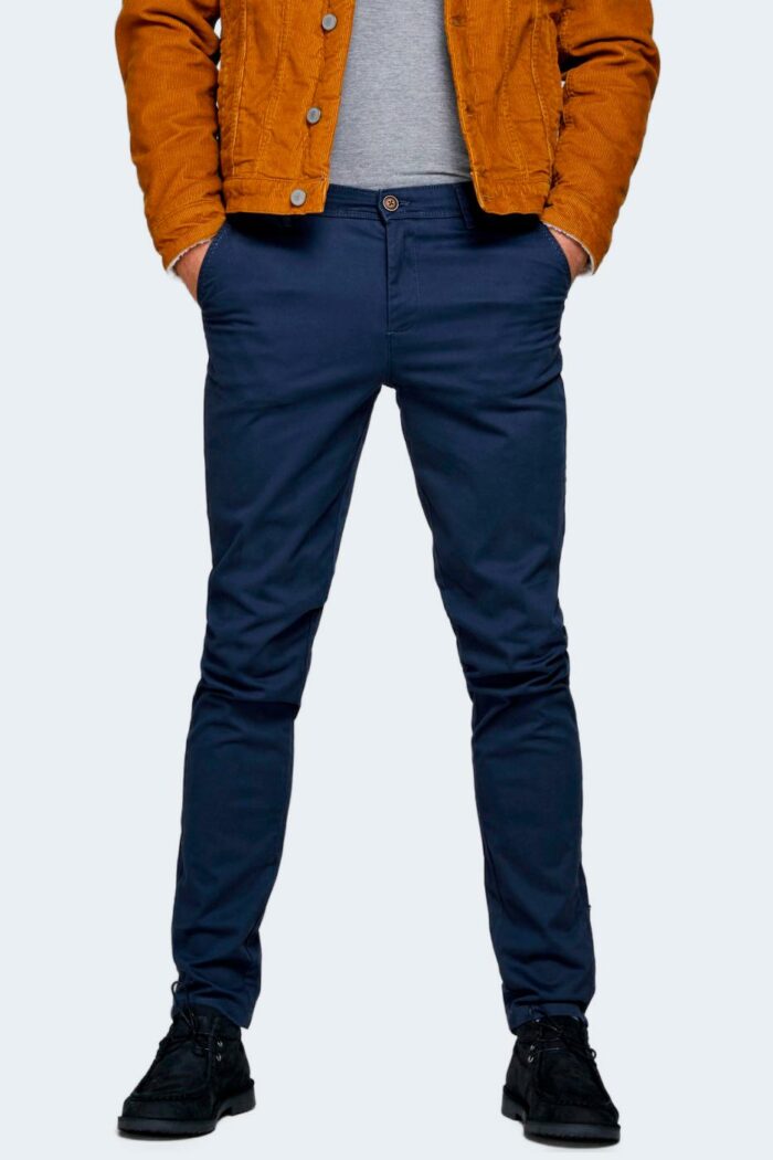 Pantaloni slim Jack Jones JPSTMARCO JJBOWIE SA NOOS Blue scuro