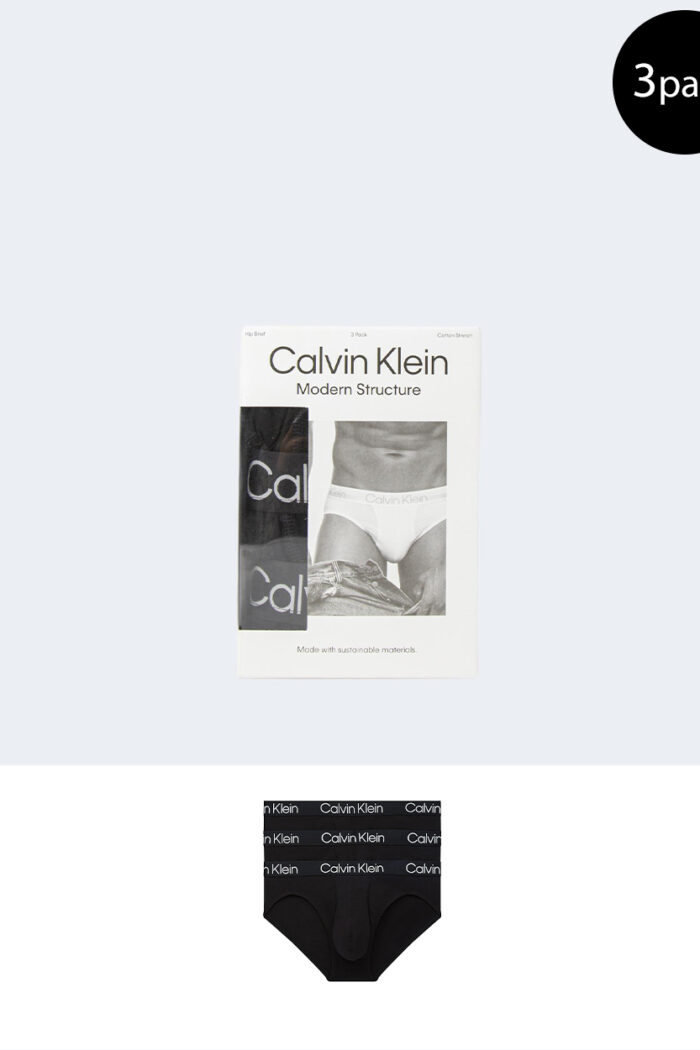 Slip Calvin Klein Underwear HIP BRIEF 3PK Nero – 80105