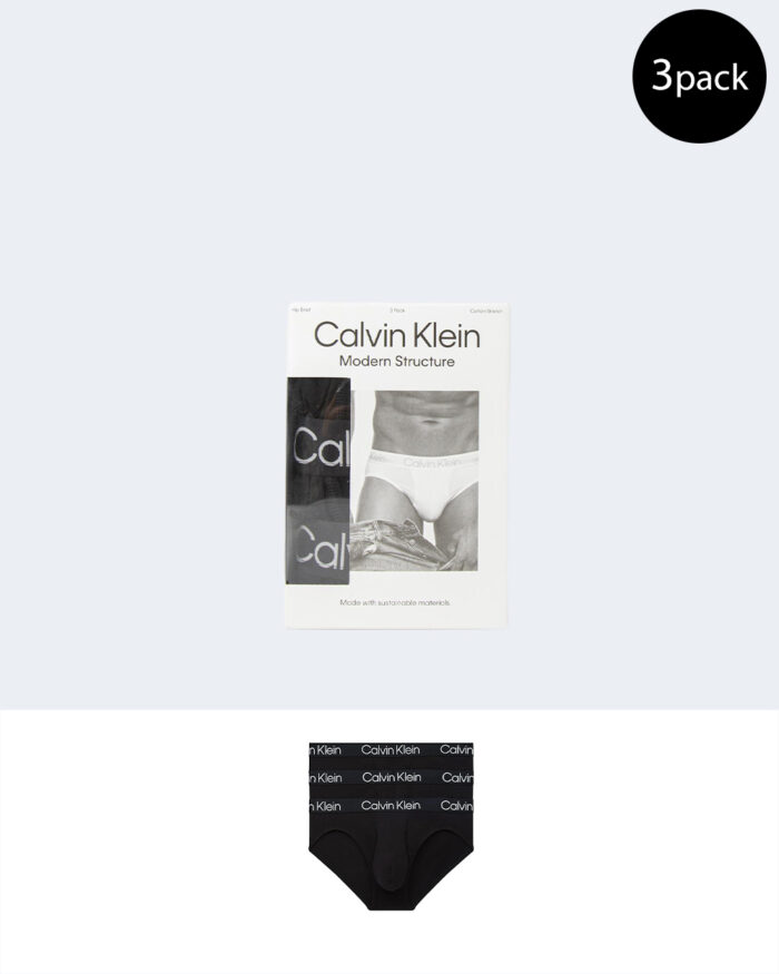 Slip Calvin Klein Underwear HIP BRIEF 3PK Nero – 80105