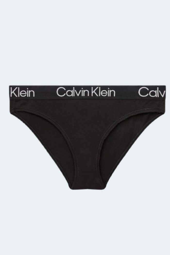 Slip e perizoma Calvin Klein Underwear CHEEKY BIKINI BLEACHED DENIM Nero – 79054