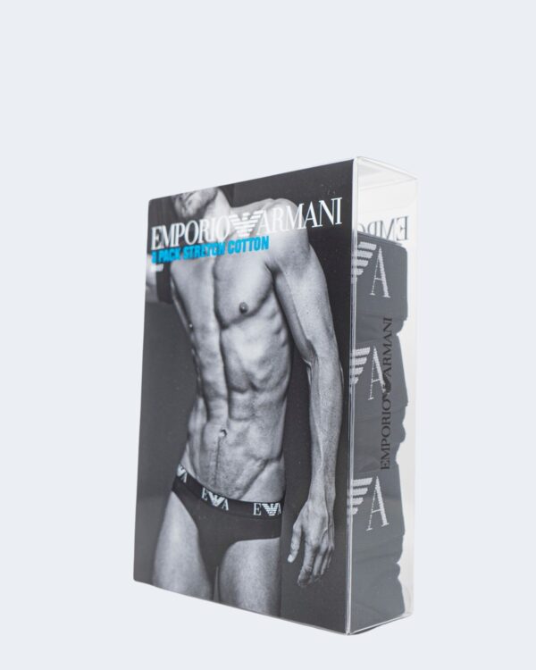 Slip Emporio Armani Underwear 3-Pack Brief Nero - Foto 4