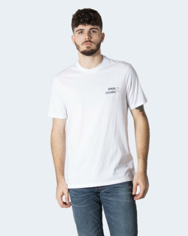 T-shirt Armani Exchange logo e dettaglio shiny Bianco - Foto 1