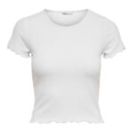T-shirt Only ONLEMMA S/S SHORT TOP NOOS JRS Bianco - Foto 5