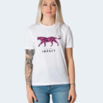 T-shirt Only ONLKITA LIFE REG S/S LEOTOP BOX JRS Bianco - Foto 3