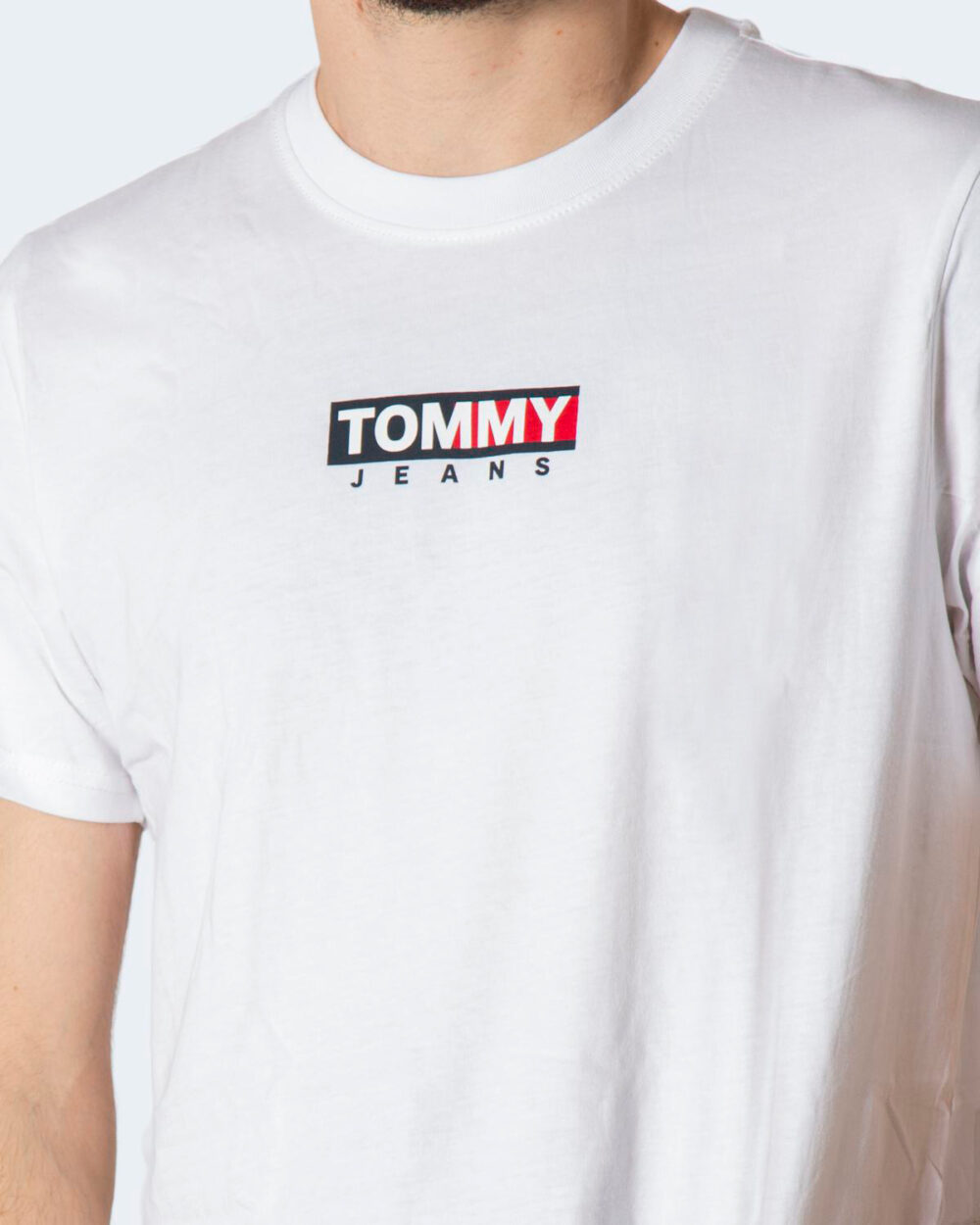 T-shirt Tommy Hilfiger Jeans TJM ENTRY PRINT TEE DM0DM11601 Bianco - Foto 3