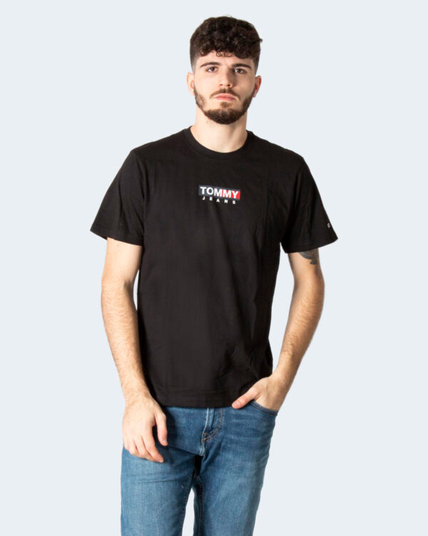 T-shirt Tommy Hilfiger Jeans TJM ENTRY PRINT TEE DM0DM11601 Nero - Foto 1