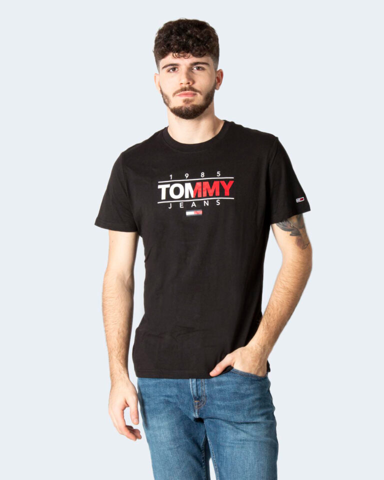 T-shirt Tommy Hilfiger Jeans ESSENTIAL Nero - Foto 1