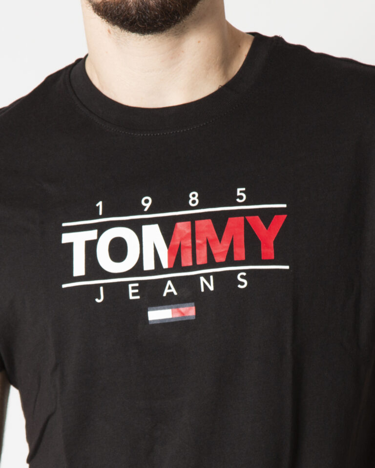 T-shirt Tommy Hilfiger Jeans ESSENTIAL Nero - Foto 3