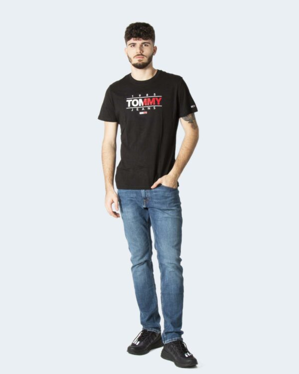T-shirt Tommy Hilfiger Jeans ESSENTIAL Nero - Foto 4